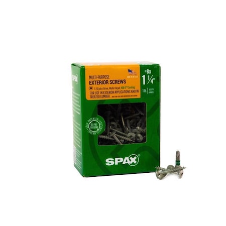 Spax SPAX Multi-Material No. 8 in. X 1-1/4 in. L T-20+ Wafer Head Serrated Construction Screws 4281670400324